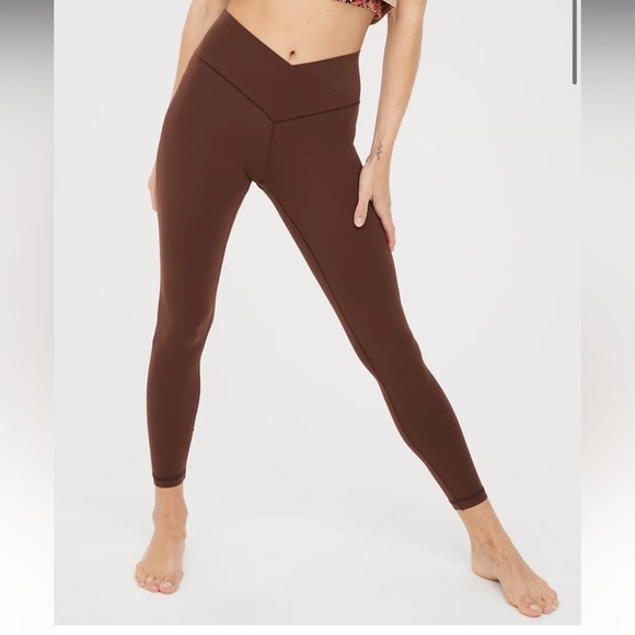 Legging Aerie Offline Goals 7/8 Taille Haute Gris Léopard Taille L